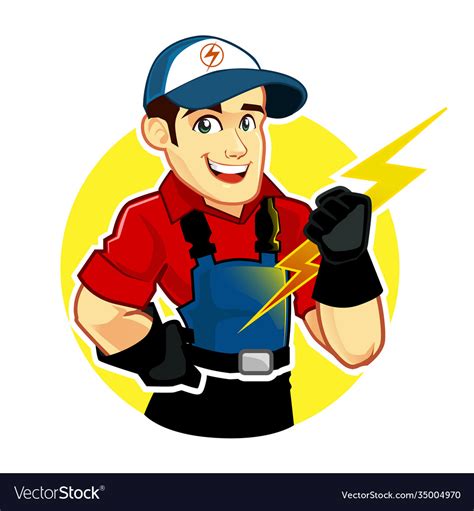 Electrician Cartoon royalty